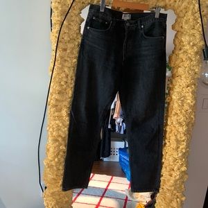 Low rise agolde jeans size 29, faded black wash
